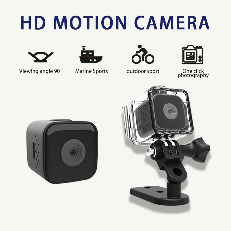 SQ28 Outdoor Waterproof Mini Sports DV Camera Infrared Night Vision Camera Portable Car Recorder High Definition Small Camera