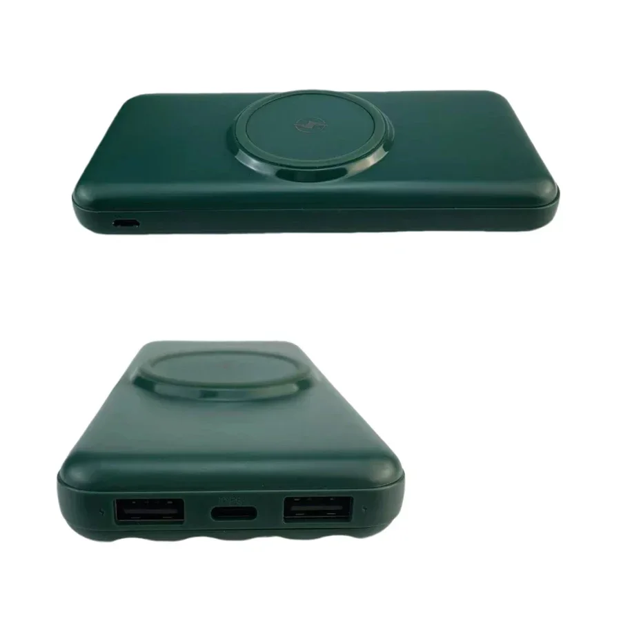 Wireless Charging Bank 20000mAh Portable Charger Fast Charging Digital Display External Battery Pack Built-in 4 Cables Suitable