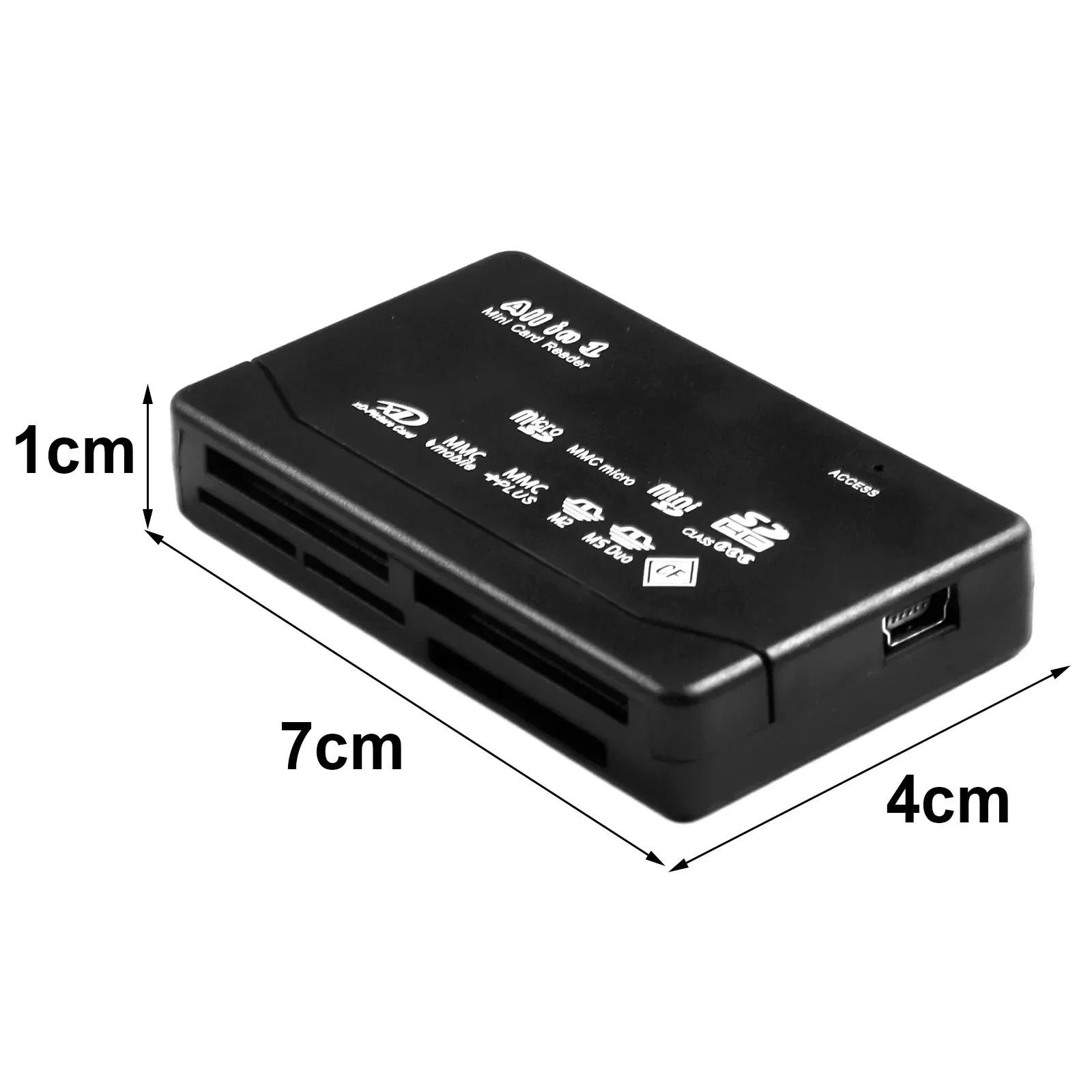 Tragbarer 3-in-1 USB Typ C Hub für Speicherkarte USB 2.0 Kartenadapter Kartenleser TF CF XD MS MMC Speicherkartenleser