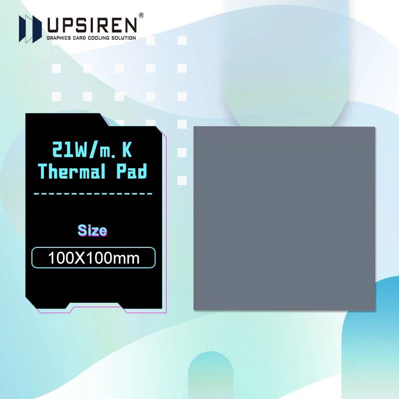 

Upsiren OEM 16/18/21 Вт/M.K GPU Радиатор процессора Охлаждающий проводящий силиконовый коврик Высокое качество Оригинальный подлинный термопрокладка