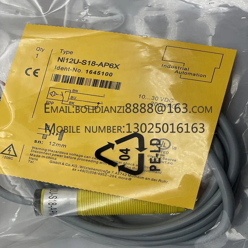 Nieuwe naderingsschakelaarsensorNI12U-S18-AP6X NI12U-S18-AN6X