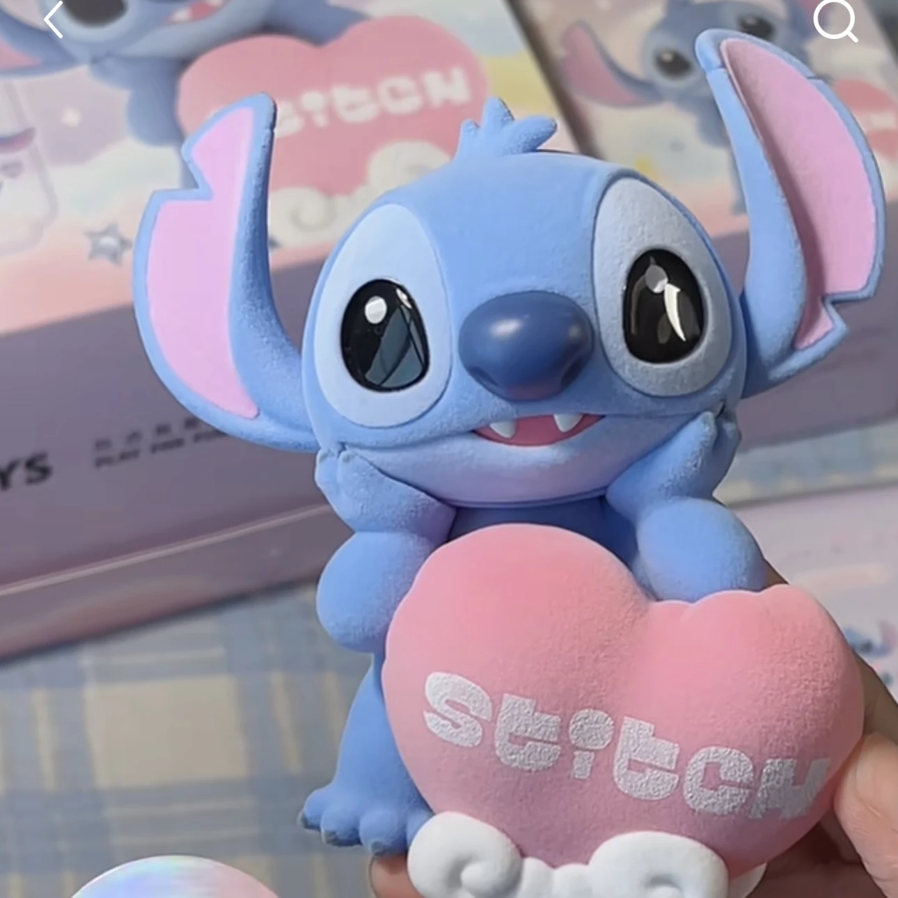Stitch สีชมพูหวาน Series Blind BoxTrendy ของเล่นตุ๊กตาสําหรับตกแต่งของขวัญวันเกิด Action ตัวเลขของเล่นสะสมโรงรถชุด