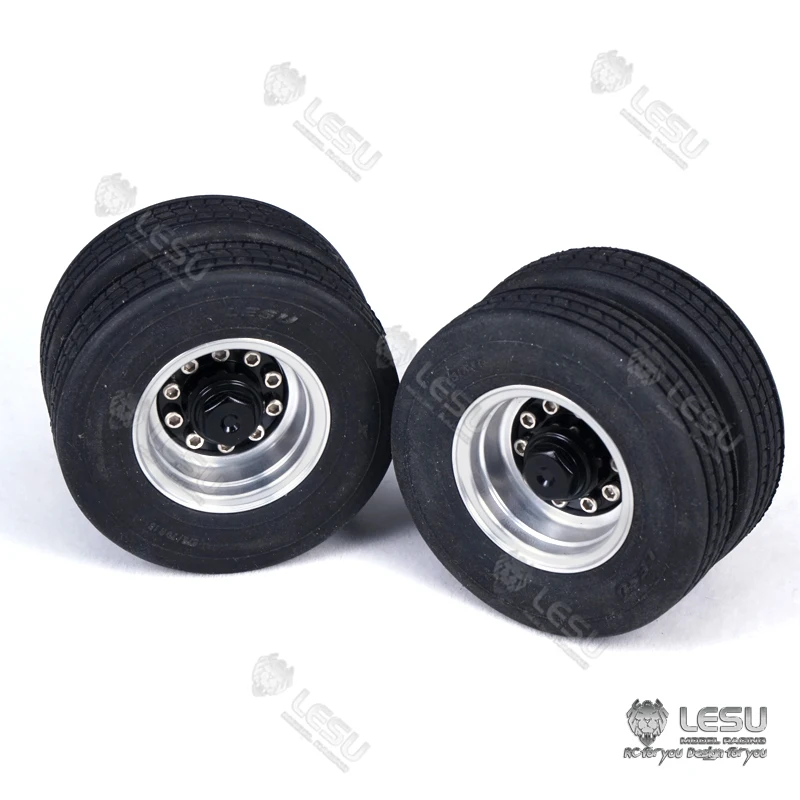 LESU1/14 tire 52MM diameter truck aluminum alloy wheel W-2020 Tamiya tractor semi-trailer trailer DIY model