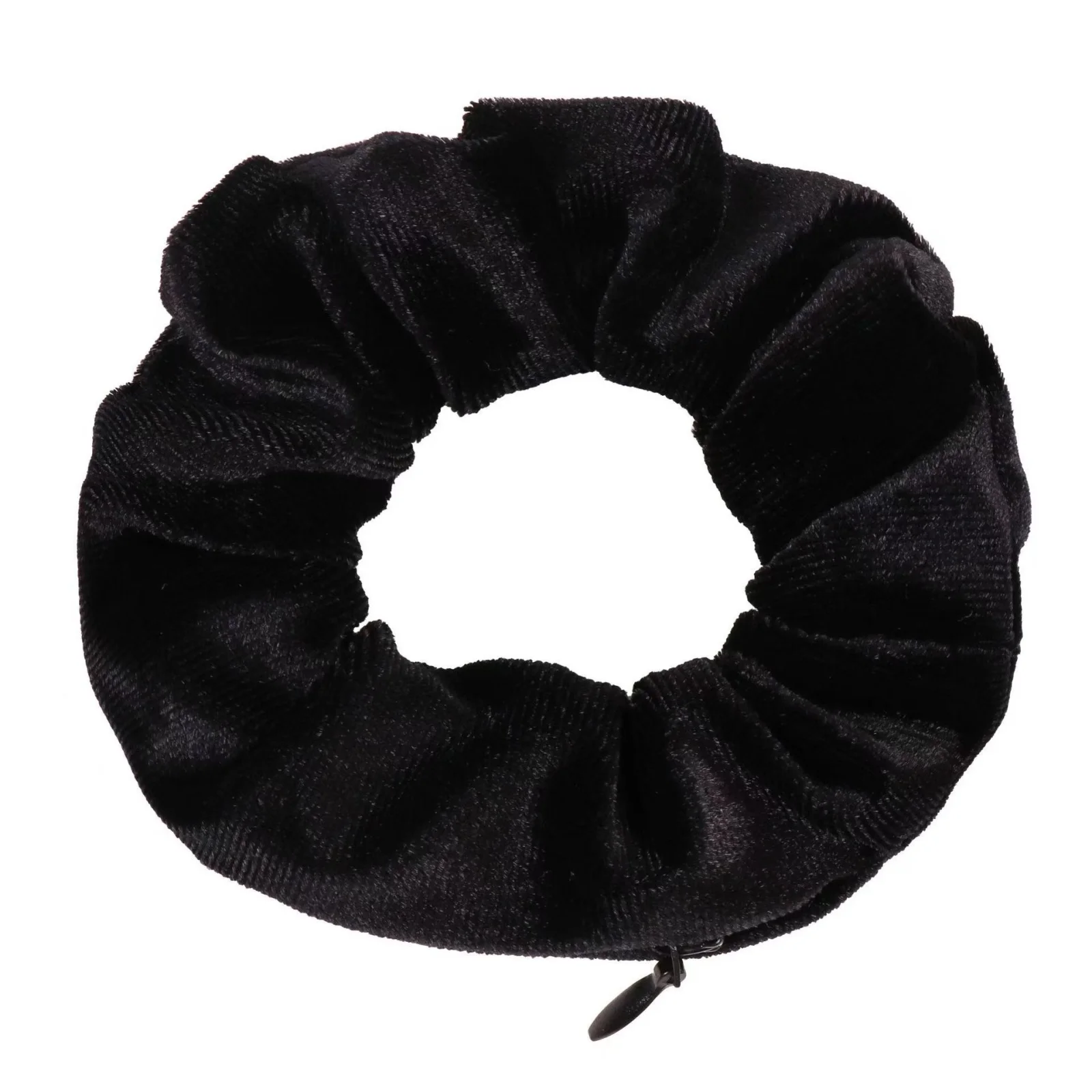 Scrunchie da donna in velluto glitterato 1 pezzo, elegante accessorio per capelli autunno inverno, scrunchie con tasca nascosta per chiavi, piccoli oggetti