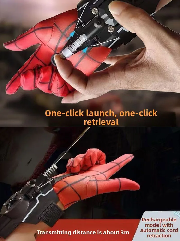 Spider Silk Launcher Web Shooters Volautomatische cosplay speelgoed rekwisieten Cadeaus voor kinderen en volwassenen Touwapparaat voor entertainment - afbeelding 2