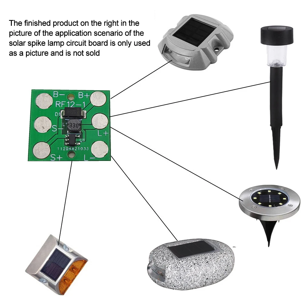 1.2V Solar Lawn Light Lantern Controller Board Ni-MH Battery Road Lamp Circuit Module for Home Solar Landscape Light