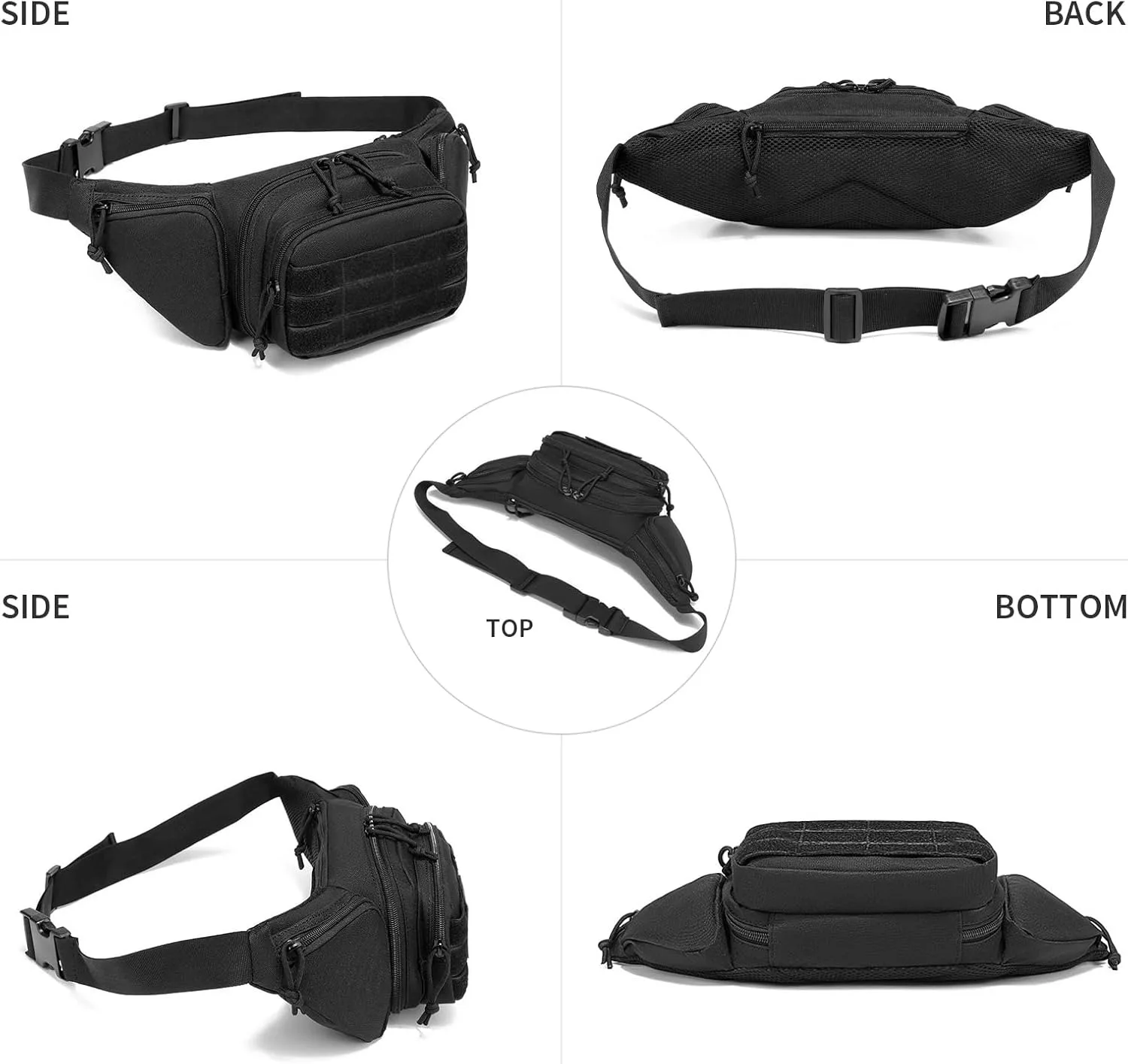 Multi-functional kit wear-resistant waterproof running bag Leisure outdoor sports waist pack Portable hiking waist pack