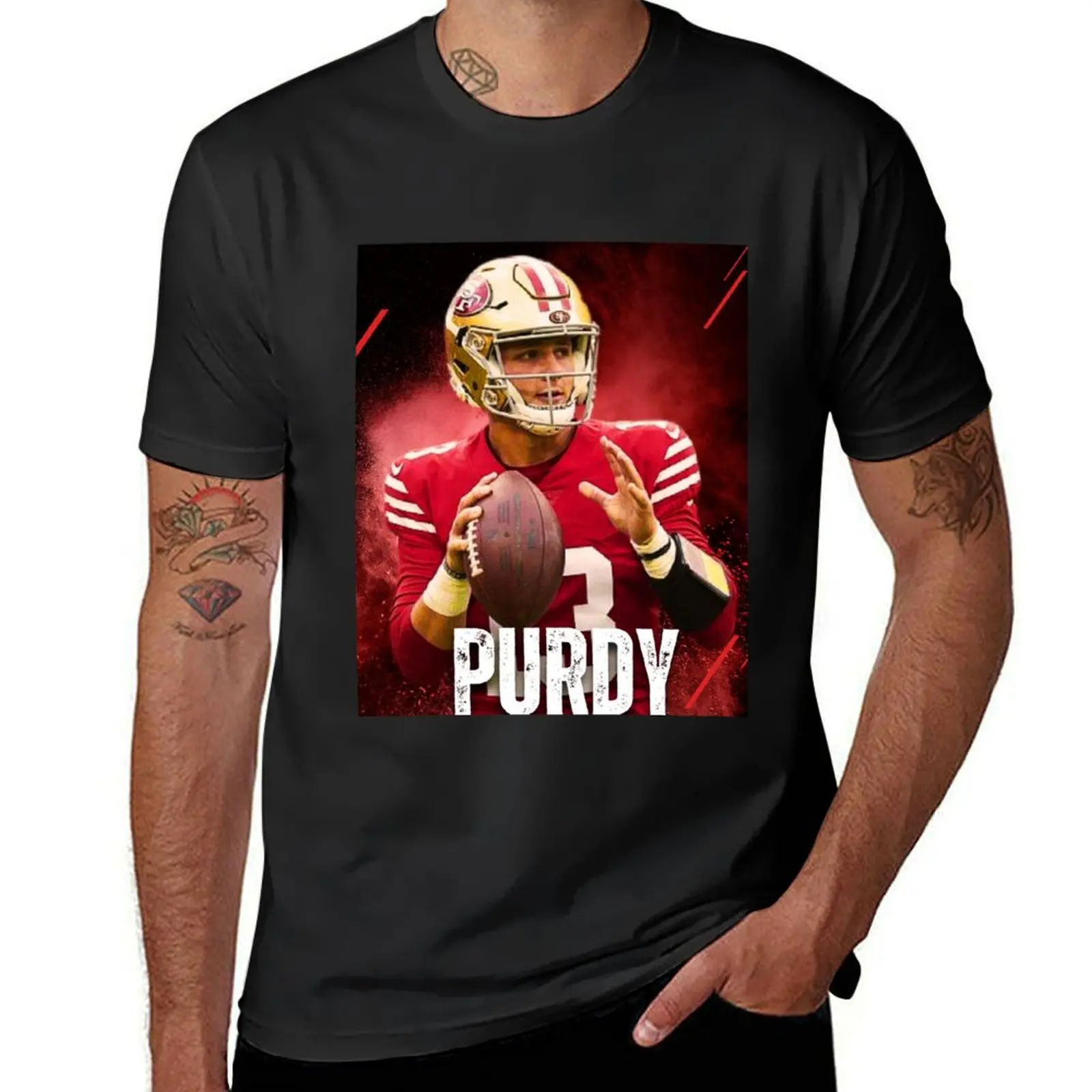 

Brock Purdy FootBall 49ers T-Shirt quick-drying anime clothes boys whites boys animal print mens clothing