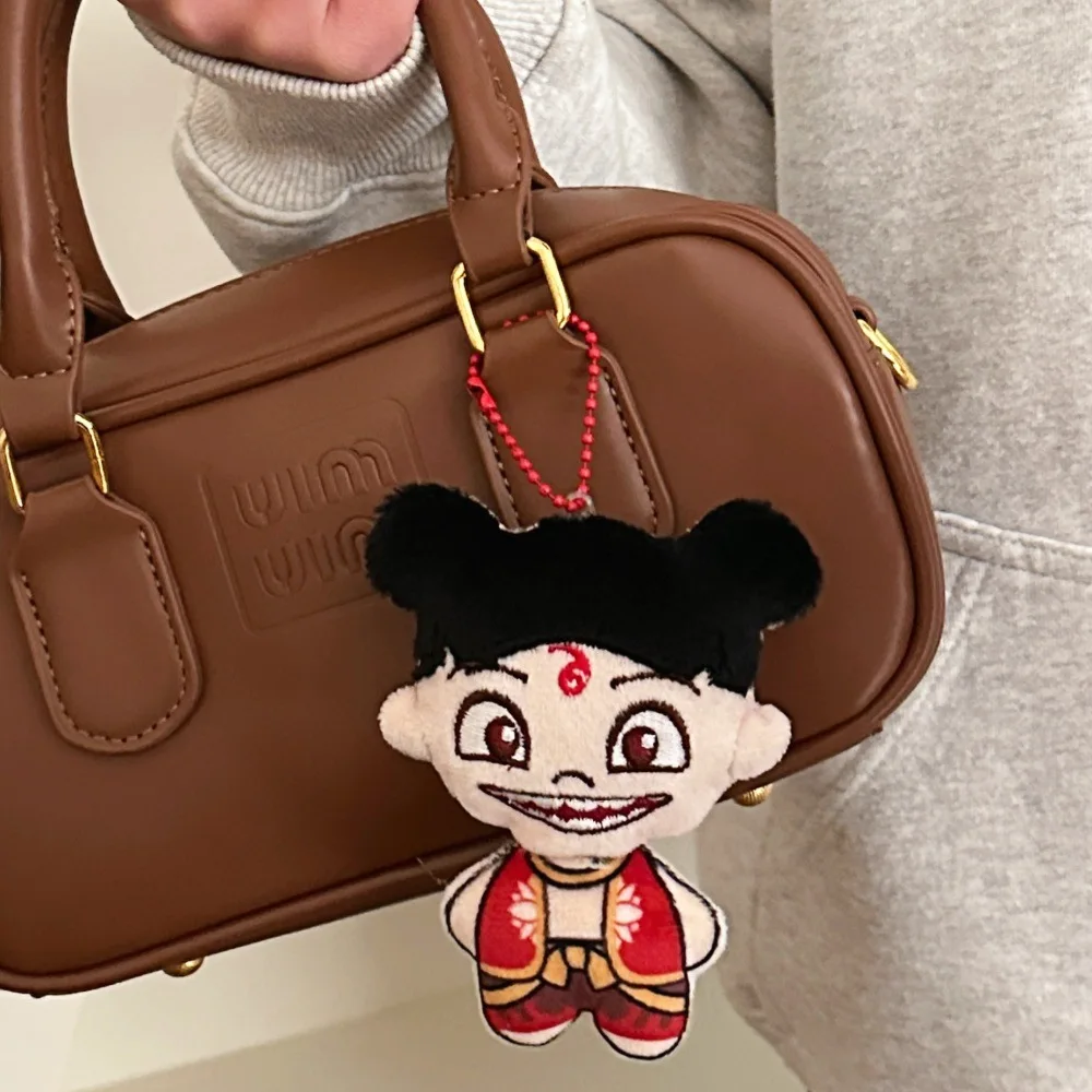 Nezha Ao Bing Q نسخة أفخم دمية قلادة Kawaii الطرفية دمية حقيبة سلسلة مفاتيح قلادة رائعة التعبئة والتغليف هدية عيد ميلاد