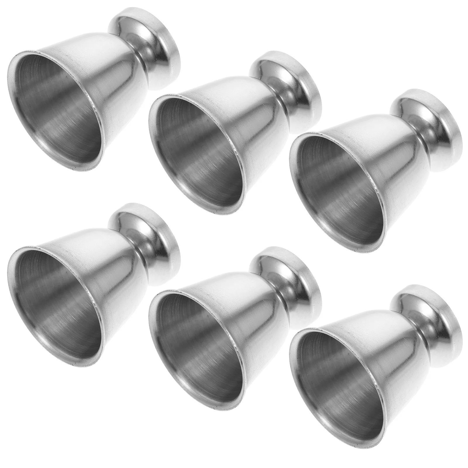 6 Pcs Stainless Steel Cup Exhaust Valve Sewage Foam Decoration Party Supplies Metal Shot Glass Camp Stackable Cups Coffee Water