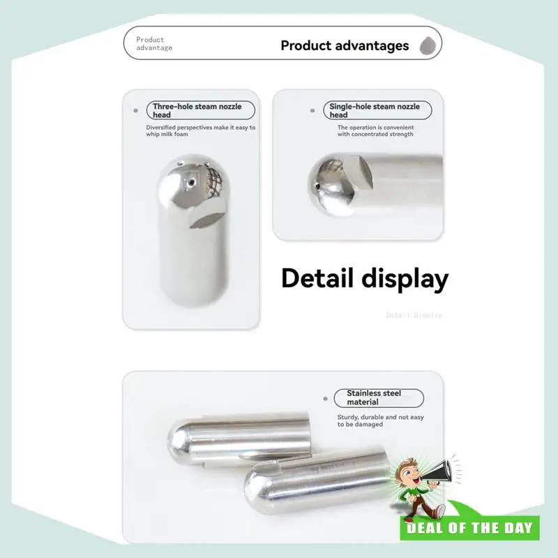 24-Hour Delivery Steam Wand For Delonghi 9 Series EC9555/EC9455/EC9885 Coffee Machine Nozzle Espresso Machine Steam Wand Tip Par