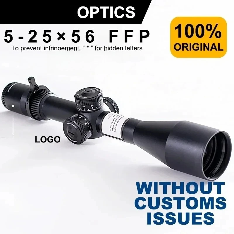 

Hunting 5-25X56 Sight First Focal Plane(FFP) Riflescopes EBR-7C (MRAD) Reticle 34mm Tube Nitrogen Gas Throw Lever Ar 15