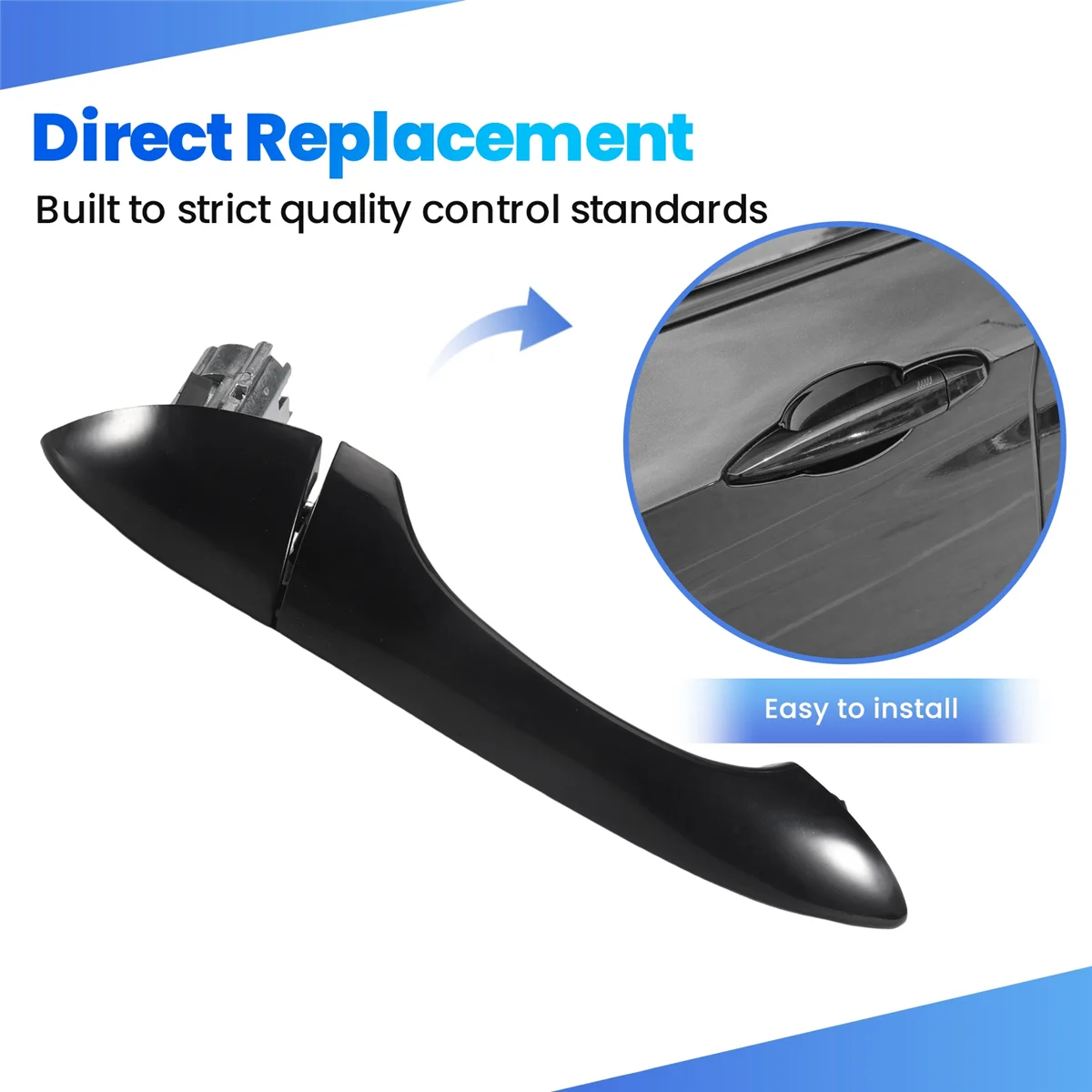 N31R_Car زجاج أسود أمامي/خلفي الجانب الأيمن مقبض الباب الخارجي لسيارة BMW X5 E53 51218257738