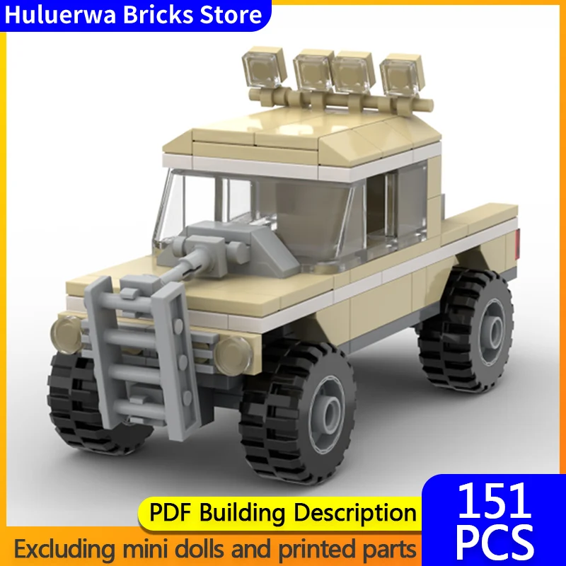 

Модель скоростного гоночного автомобиля MOC, строительные кирпичи, внедорожный пикап, модульная технология, детские праздничные подарки, сборка игрушек, костюм