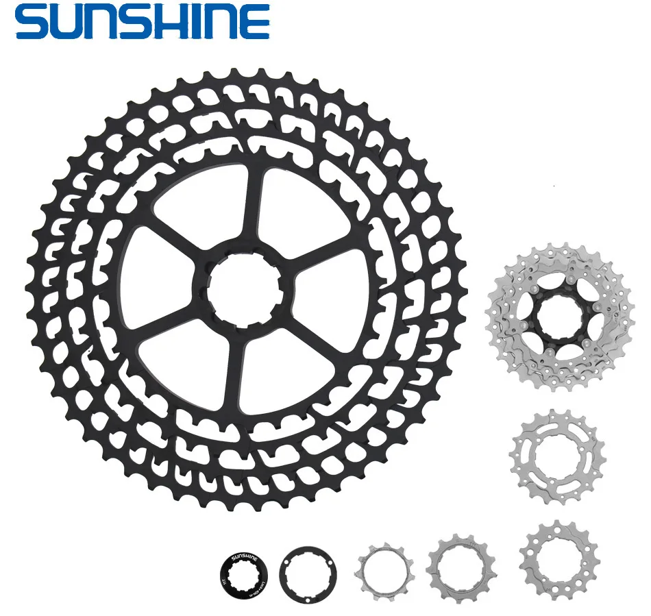 SUNSHINE Mountain Bike Cassette Ultralight 10/11/12 Speed MTB HG Freewheel 11-46/50/52T Sprocket Bicycle Flywheel Ultra-light