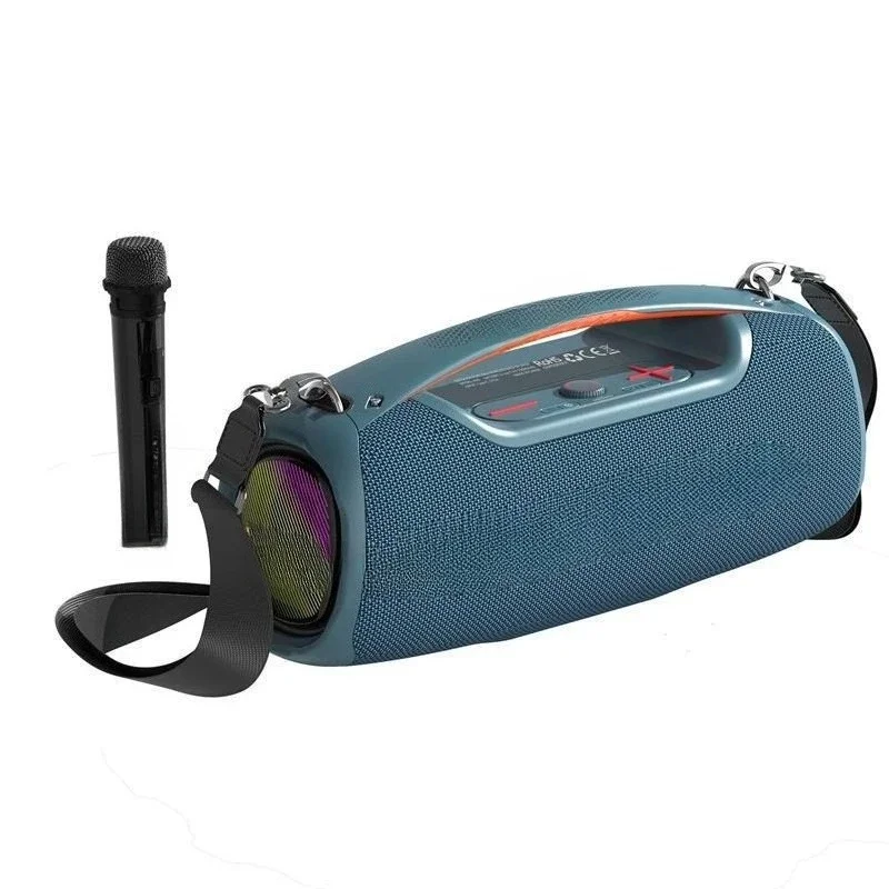 Portable Bluetooth Speaker 6 Waterproof Three-way Frequency High Power Outdoor Card Audio Wireless Microphone