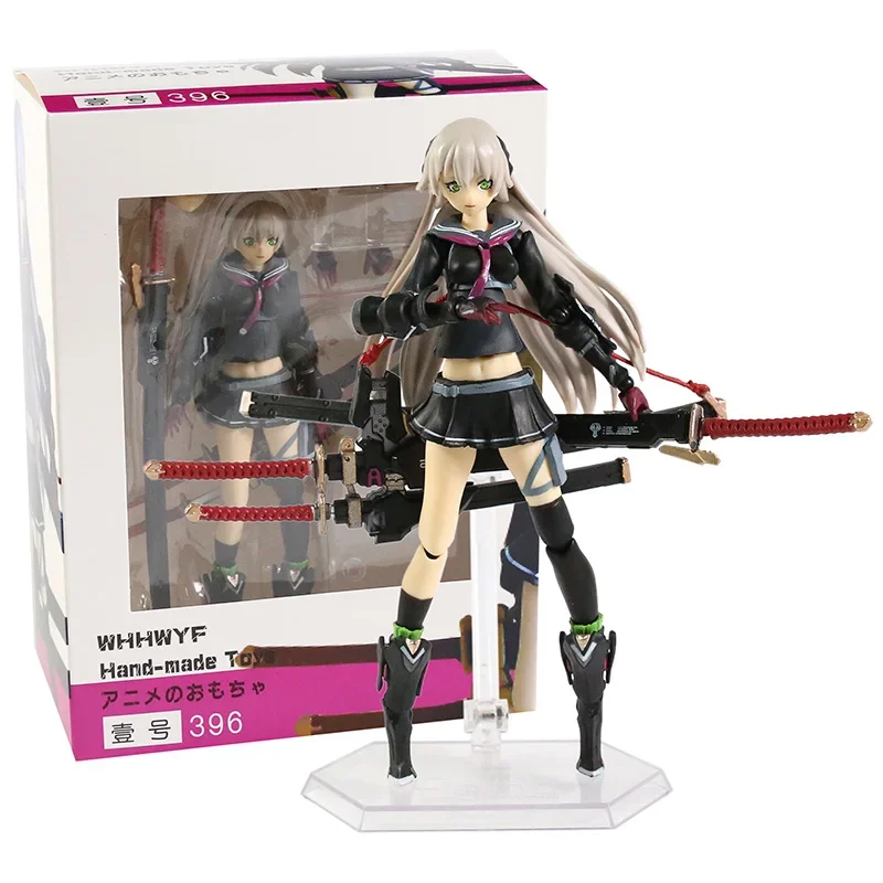 Figma 396 Ichi, figura de acción de PVC para niñas de secundaria pesadamente armadas, juguete de modelos coleccionables