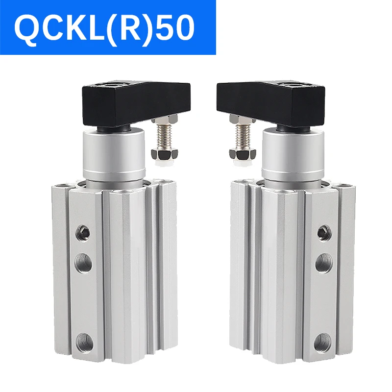 QCKL50 QCKR50 Rotary Clamp Cylinders With Magnet Air Pneumatic Cylinder QCKL50x10-S QCKL50x30-S QCKR50x20-S QCKR50x50-S