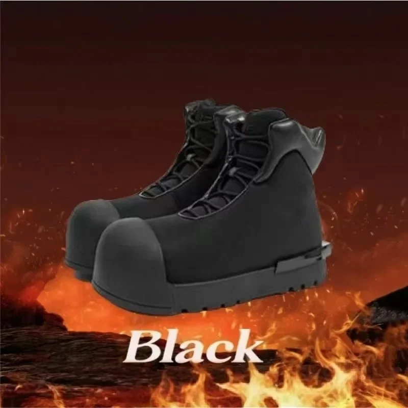 

2025 г., парусиновые туфли на толстой подошве, новые мужские туфли с высоким берцем и круглым носком, уродливые и милые кроссовки с большим носком