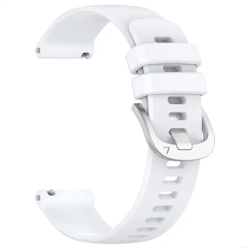 Adjustable Silicone Watchband Sweatproof Closure Quick Release Watch Straps Extended Durability for Smartwatch 5/6