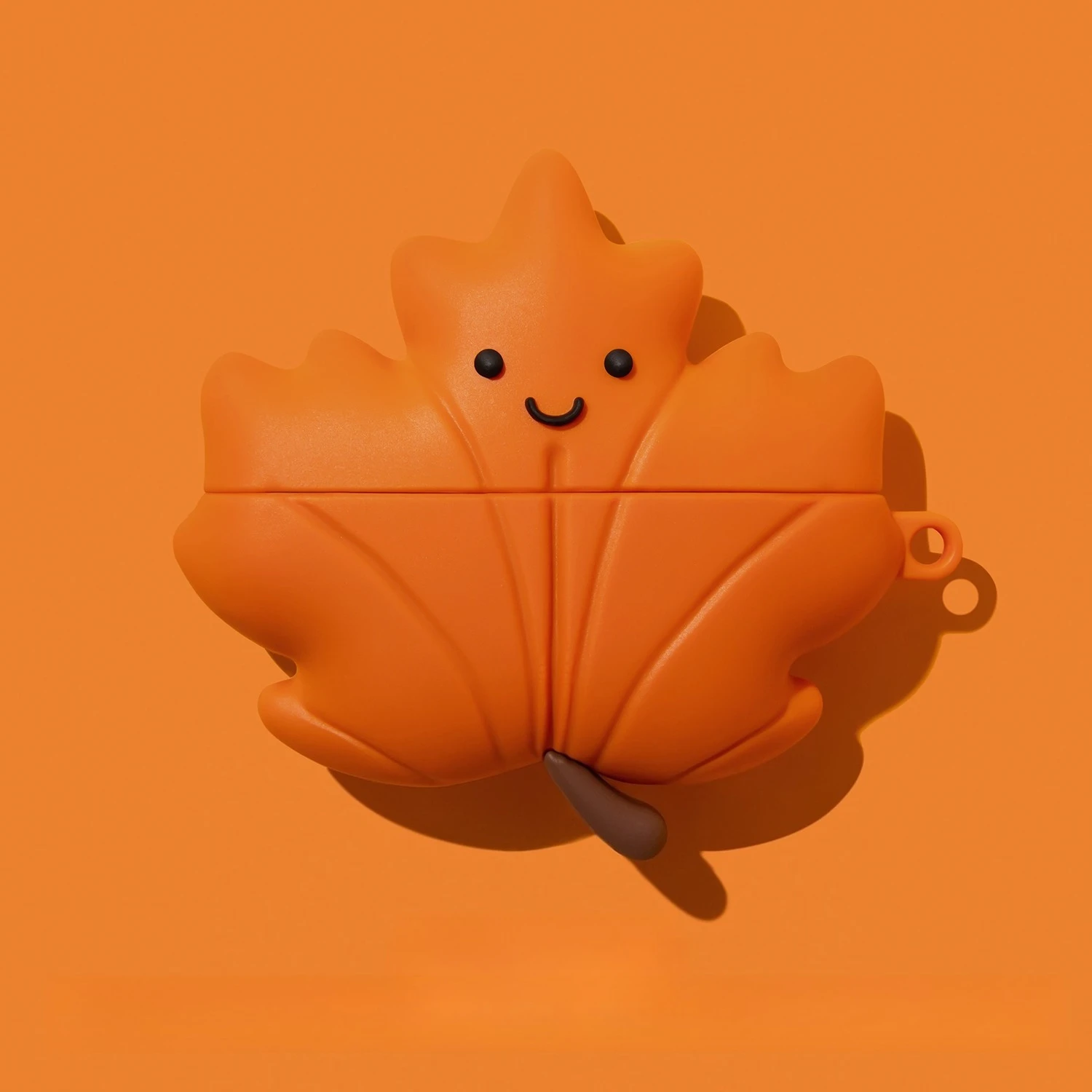 Anti-Drop-Kopfhörerhülle, geeignet für AirPods 1/2 3 4, Bluetooth-Headset für AirPods Pro 2 3, Silikon, weiches Cartoon-Ahornblatt-Emoji