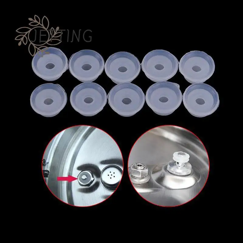 10pcs Pressure Cooker Float Valve Seal Rings Ball Float Valve Seal Ring Silicone Electric Pressure Cooker Parts Seal Gasket