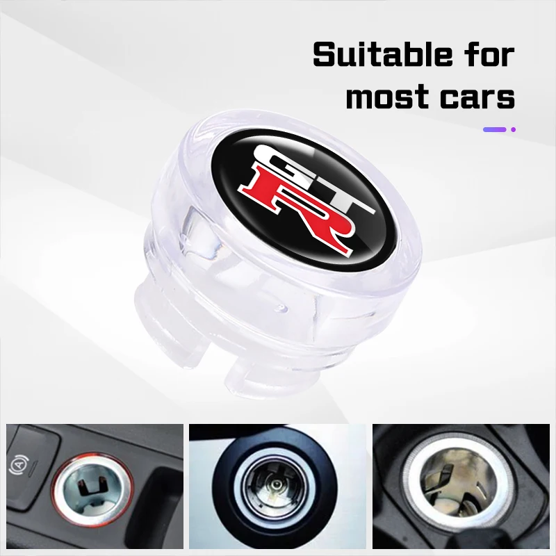 

Car Accessories Cigarette Lighter Dust Cover Dustproof Decoration Cap For NISSAN GTR Pathfinder Titan Versa Qashqai NISMO Juke