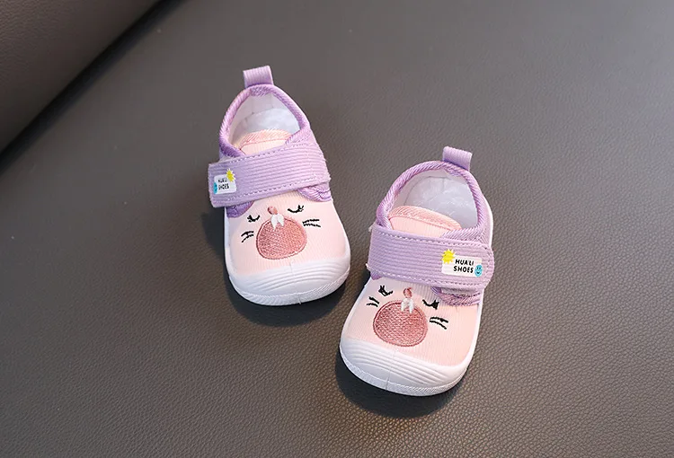 2026 Mit Geräusch Baby-Schuhe Frühling Herbst Kleinkind-Laufschuhe Neugeborenen-Lauflernschuhe für Jungen und Mädchen Rosa, Braun – Detail 8