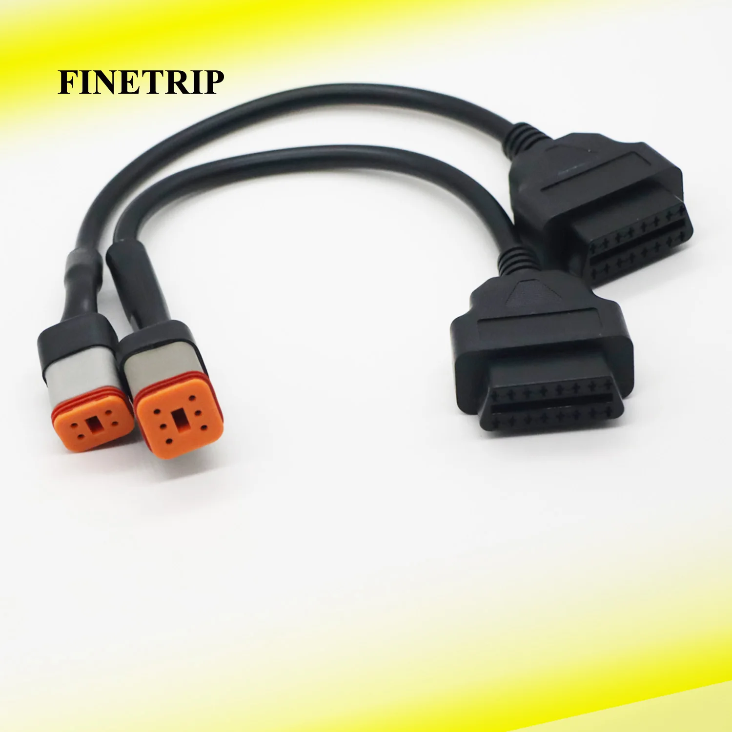 Save Cost Factory Wholesale FINETRIP For Harley Davidson Motorcycle 6 Pin 4PIN To 16 Pin OBD2 Diagnostic Cables Adapter