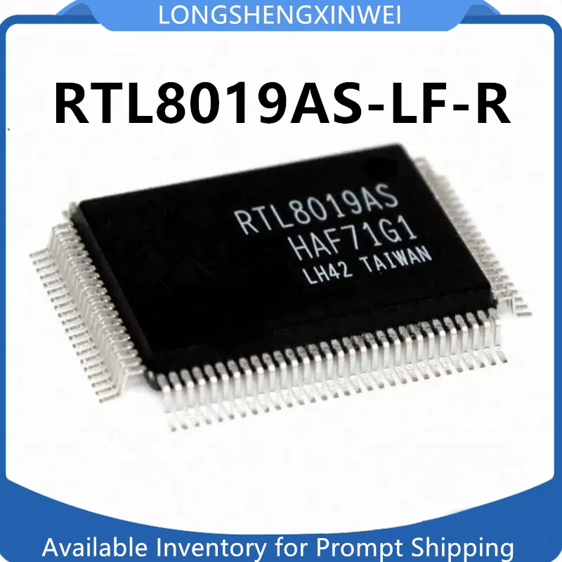 1PCS RTL8019AS-LF-R RTL8019 QFP100 Ethernet Controller Chip Original