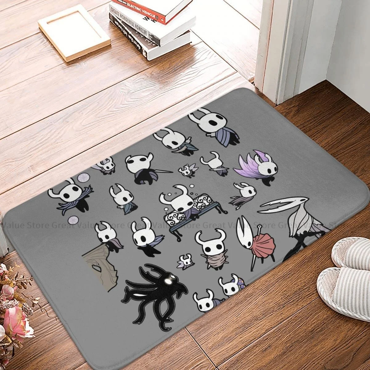 Hollow Knight Game Non-slip Doormat Bath Mat Pack Hallway Carpet Entrance Door Rug Indoor Decorative