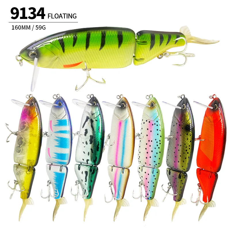 Jointed Bait 160mm 59g Swimbait Fishing Lures Hard Body Floating Bass Pike Fishing Bait Tackle Drt Klash Swimbait