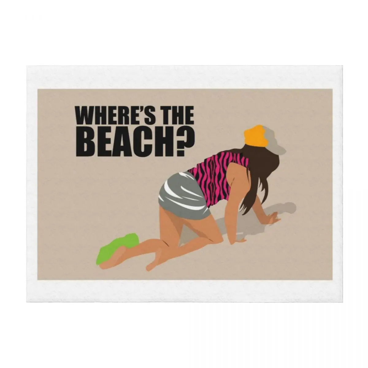 

Snooki Where's the Beach Throw Blanket Hair Summer Sofas Blankets