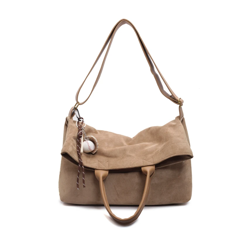 

Winter Casual Commuting Large-capacity Faux Suede Bag for Women, 2025 New Style Versatile Single-shoulder Crossbody Bag