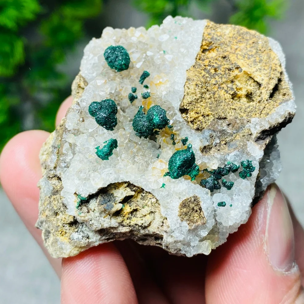 New 100% Natural Spherical Peacock Quartz Crystal Cluster Symbiotic Mineral Specimen From Congo