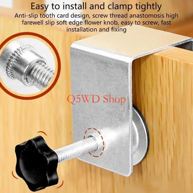 Q5WD 2pcs Versatile Fastening Tool Drawer Front Installation Clamps for Drawer Panels Secure Attachment for Various Furniture