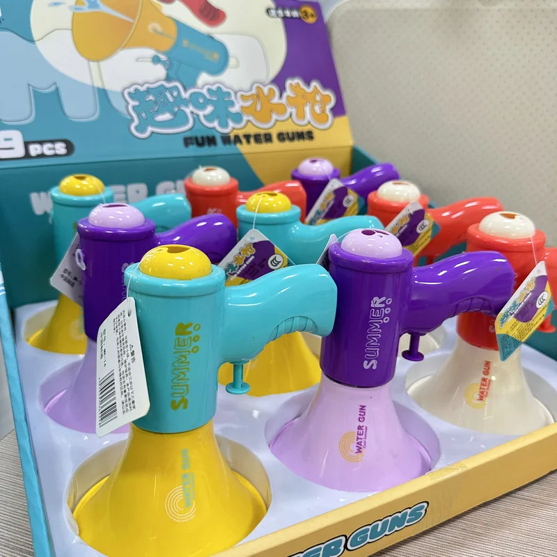 Alto-falante pistola de água verão câmera panda pistolas de spray de água piscinas praia batalha de água diversão jogar brincadeiras brinquedos crianças meninos meninas 13.5cm