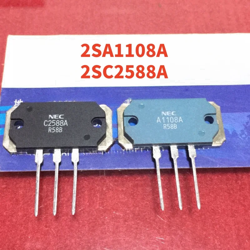 

1 pair/2 pcs (1pcs 2SA1108A+1pcs 2SC2588A) 100% new original 2SA1108A 2SC2588A A1108A C2588A Audio amplifier pairing tube