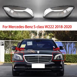 Car Headlamps Cover Lens Transparent Lampshade Headlight Shell For Mercedes Benz W222 S-Class S320 S400 S500 S600 2018 2019 2020