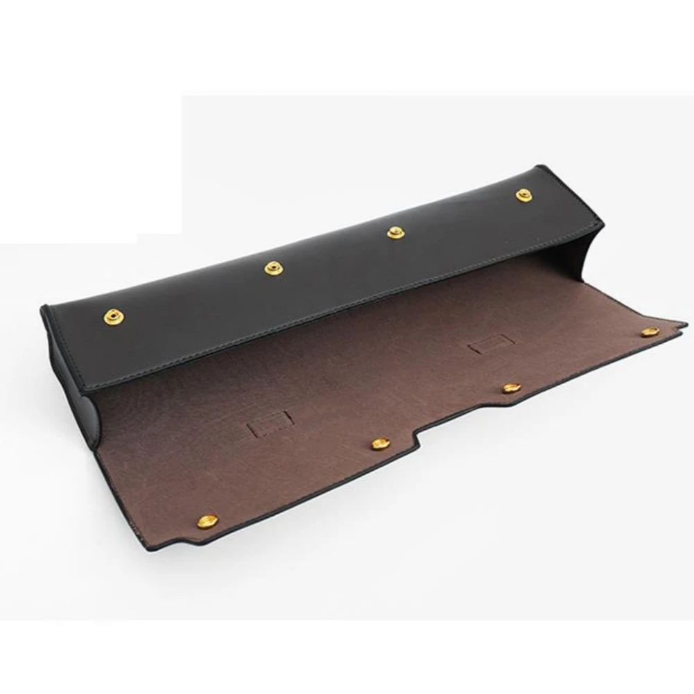 Portable Storage Case For 16 17 Holes Flute PU Leather Portable Flute Protective Wooden Box Musical Instrument Accessories