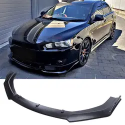 LAICY For Mitsubishi Lancer 2002-2017 Front Splitter Bumper Lip Chin Spoiler Body Kit Car Diffuser Lip Trim Air Dam Accessories