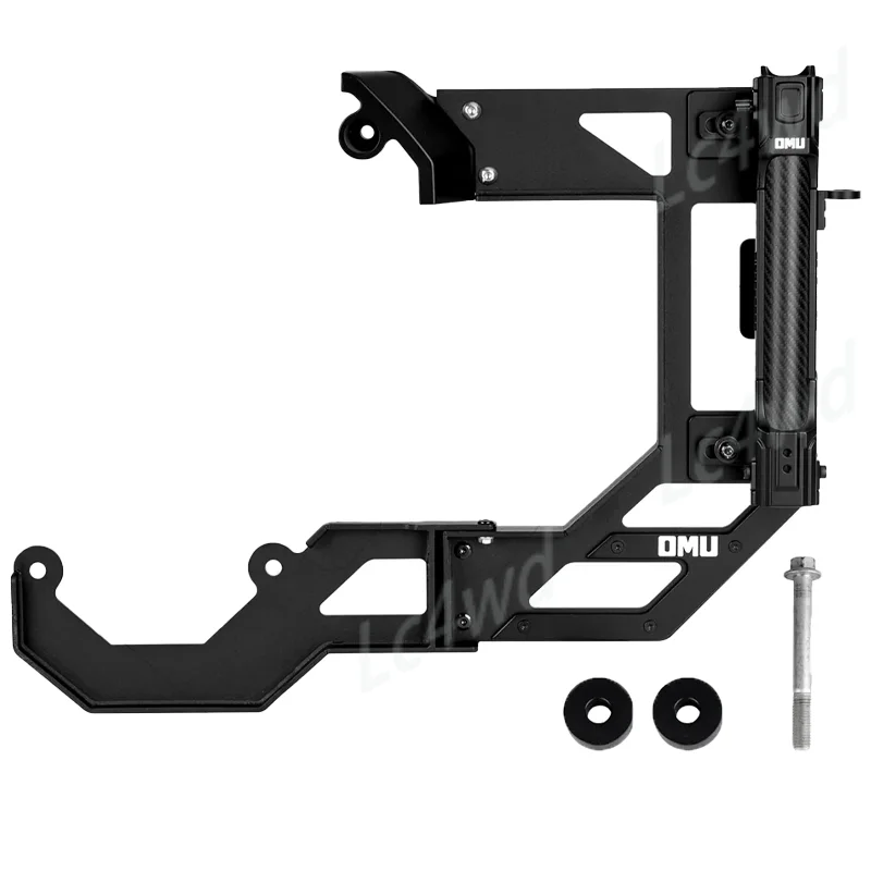 LC4WD 4X4 Accessories OMU Aluminum & Carbon Fiber Tailgate Flagpole Holder Mount  for New Land Rover Defender L663 90/110/130