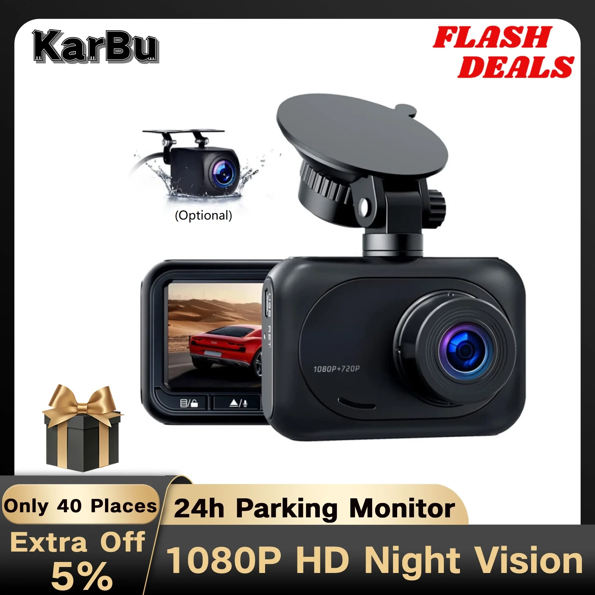 

Dash Cam for Car Camera 1080P Dvr Para Coche Dashcam 24h Parking Monitor Front and Rear Dual Dvrs Kamera Samochodowa Rejestrator