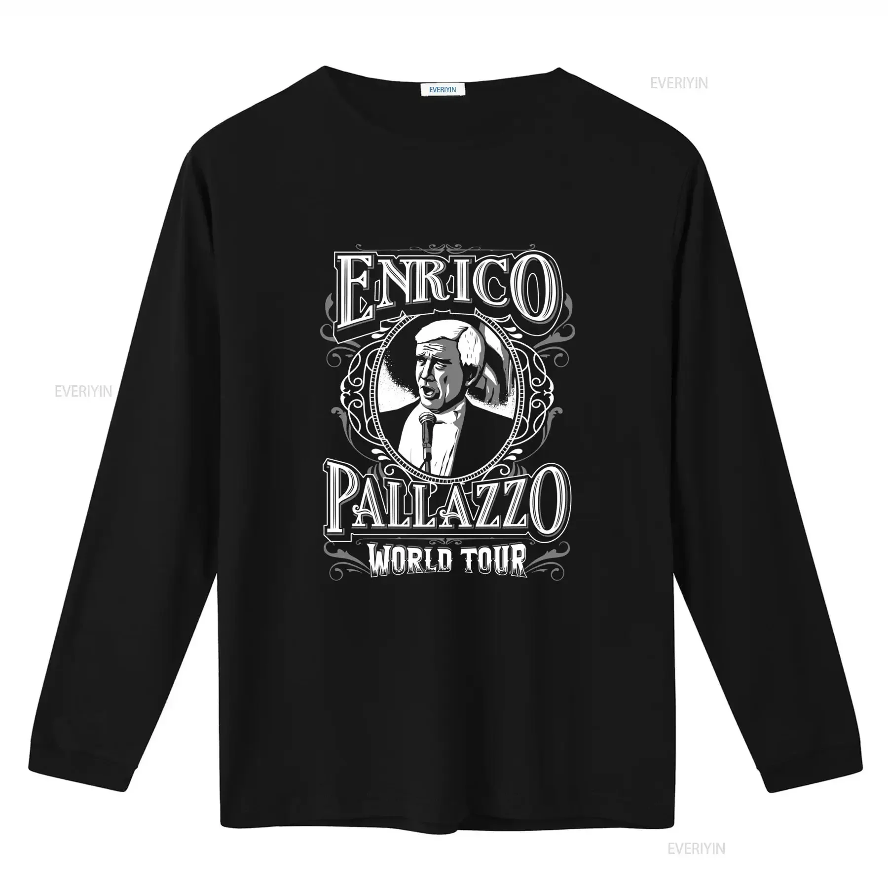 Hey It's Enrico Pallazzo World Tour T Shirt for Men and Women vintage Washed Versatile Breathable streetwear designer clothes
