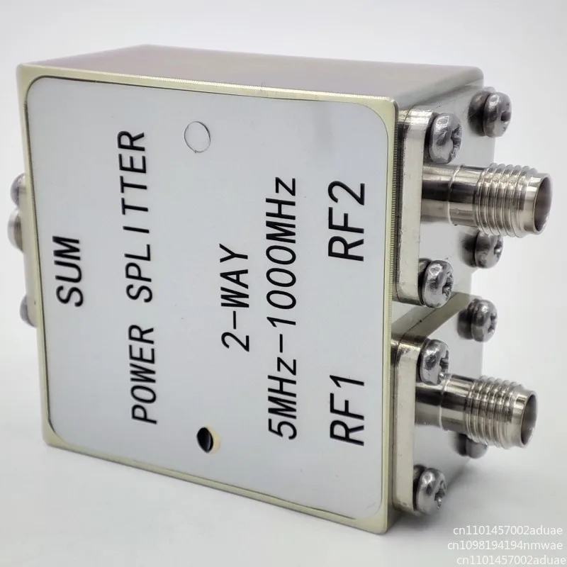 One-to-two power splitter 5MHz-1000MHz RF power splitter,  broadband design, low insertion loss