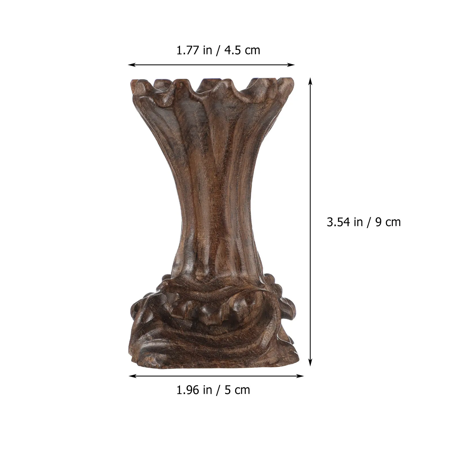Sturdy Thick Wooden Crystal Ball Holder Base Natural Grain Lightweight Portable Safe Smooth Edge for Crystal Sphere Globe Stone