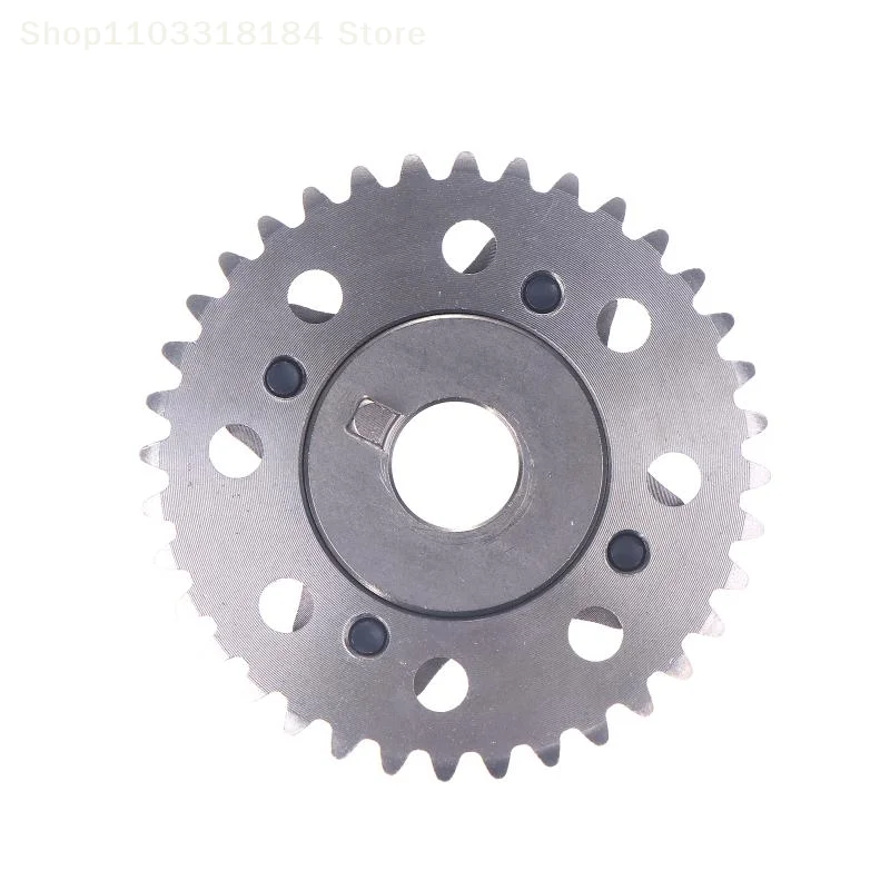 Gear Camshaft 4-Sekrup 36-Gigi Untuk Fino/Mio/Sporty/Wave125 – Kompatibel Dengan Mesin 4-Katup, Dilengkapi Penanda Derajat Gesekan