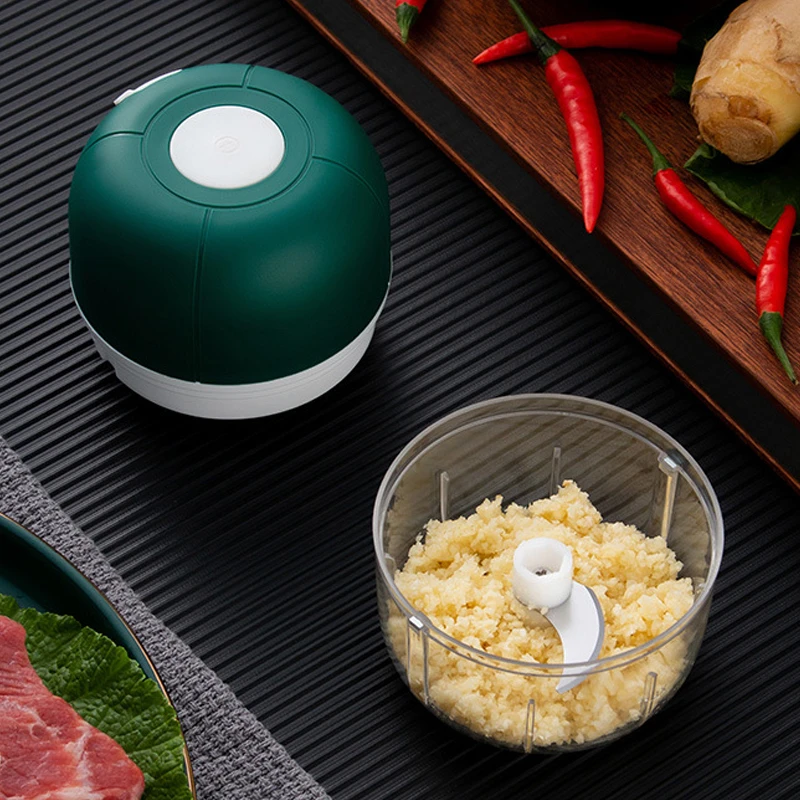 Wireless Electric Garlic Press Meat Portable Household Garlic Device Mini Meat Grinder Baby Complementary Food Mixer Grinding