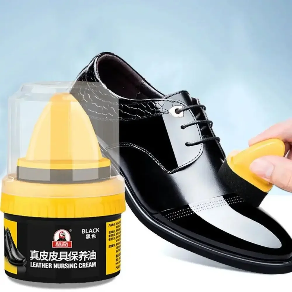 Car Shoes Cleaner Leather Repairing Cream Brightening Nursing Cream Shoe Boot Polish Rich Glossy Shine Wax Decontamination Amagi