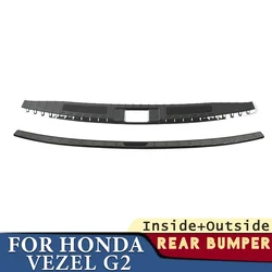 Trunk Bumper for Honda Vezel HRV G2 2015 2016 2017 2018 2019 2020 2021 2022 Car Accessories Rear Fender Protector Cover Sticker